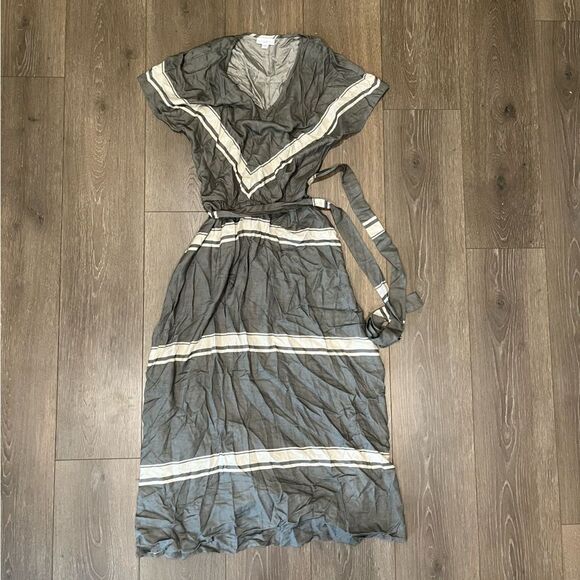 J. Jill Striped A-Line Ankle Length Dress - Size XS - Picture 1 of 7